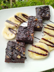 Công thức  BÁNH BROWNIE CHUỐI - BANANA BROWNIE CAKE