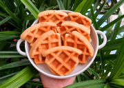 Cách làm bánh waffle với men sourdough dư - SOURDOUGH BELGIAN WAFFLE COOKIES