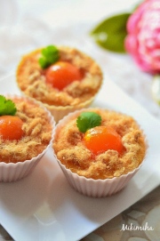 Salted Egg Cupcake - Bánh bông lan trứng muối thơm bùi