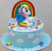 Bánh sinh nhật tạo hình chú ngựa cực kì đáng yêu