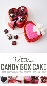 VALENTINE’S HEART CANDY BOX CAKE - Hộp kẹo tình yêu