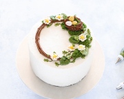 Hướng dẫn trang trí bánh với kem bơ chủ đề hoa cỏ mùa xuân