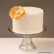 Moroccan Cake + A Wafer Paper Flower Tutorial