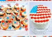 Hướng dẫn cách trang trí bánh kem hình cờ Mỹ