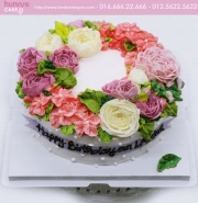 Bánh sinh nhật trang trí hoa hồng tuyệt đẹp mà không hề lỗi thời