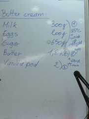 Công thức kem bơ với base là creme anglaise
