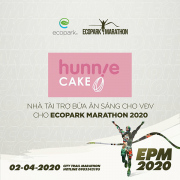 HUNNIE CAKE – NHÀ TÀI TRỢ BỮA SÁNG CHO VẬN ĐỘNG VIÊN Ecopark Marathon