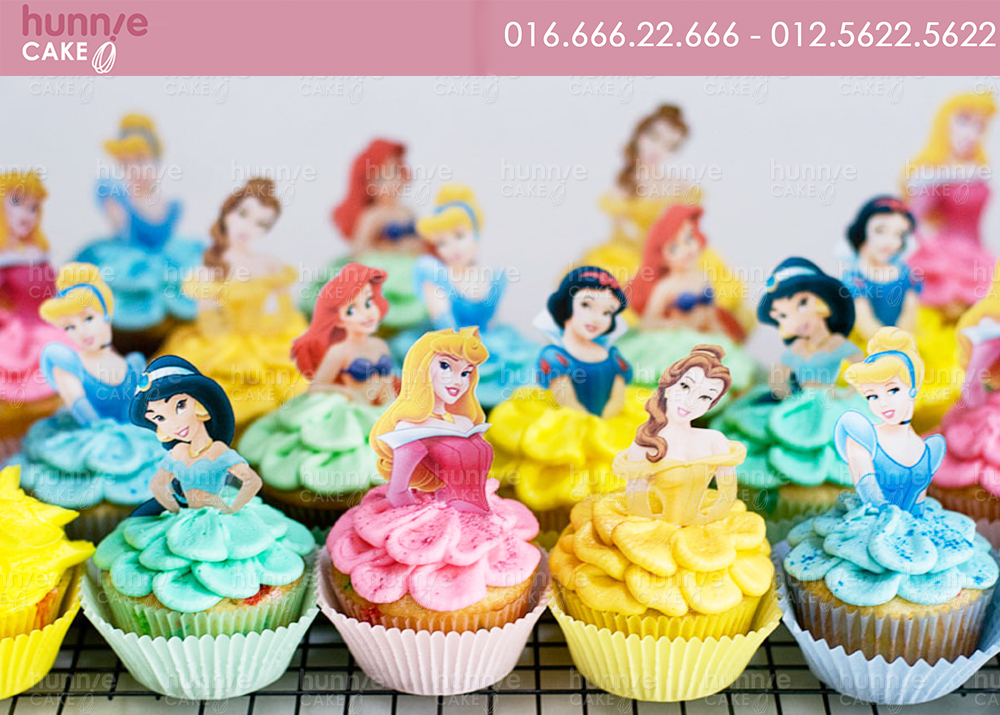 Bánh cupcake sinh nhật những nàng công chúa Disney lỗng lẫy 4548 - Bánh ngon đẹp