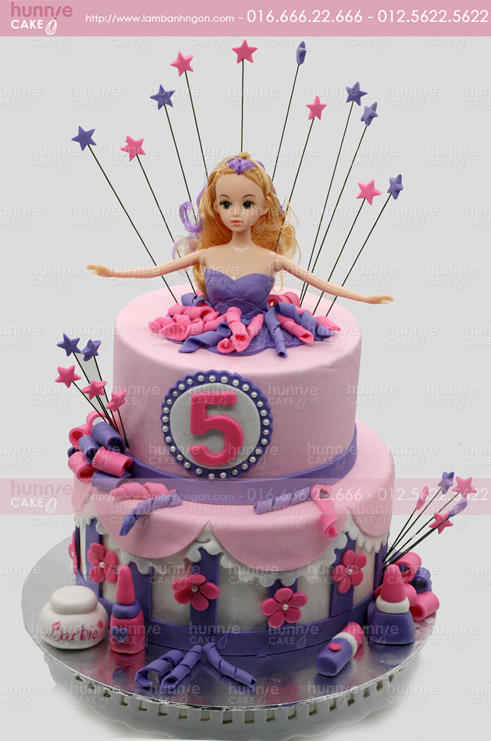 Bánh Sinh Nhật Búp Bê Trang Trí Hoa Xinh Xắn  Beautiful Barbie Doll Cake   YouTube