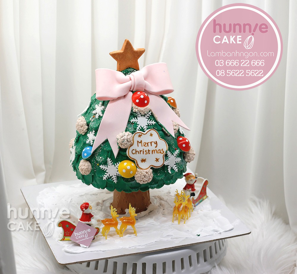 Bánh giáng sinh, Noel đẹp hình cây thông cho tiệc Giáng Sinh an lành 10029 - Bánh ngon đẹp
