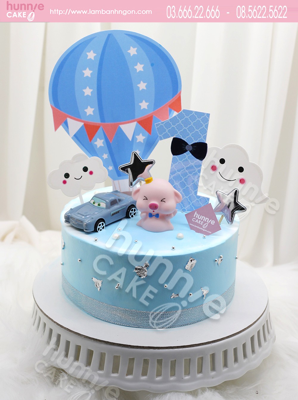 Mẫu bánh kem đầy tháng cho bé tuổi con Heo - Bánh Thiên Thần : Chuyên nhận  đặt bánh sinh nhật theo mẫu