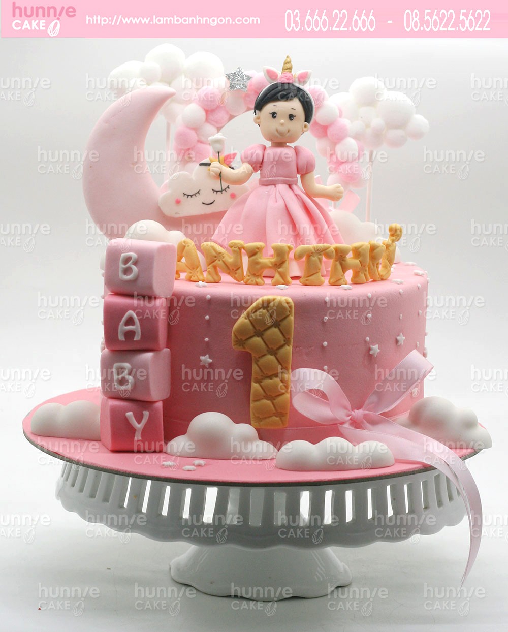 Bánh kem sữa con trâu - Bánh sinh nhật cho bé gái 12 - Tiny Pretty Cake