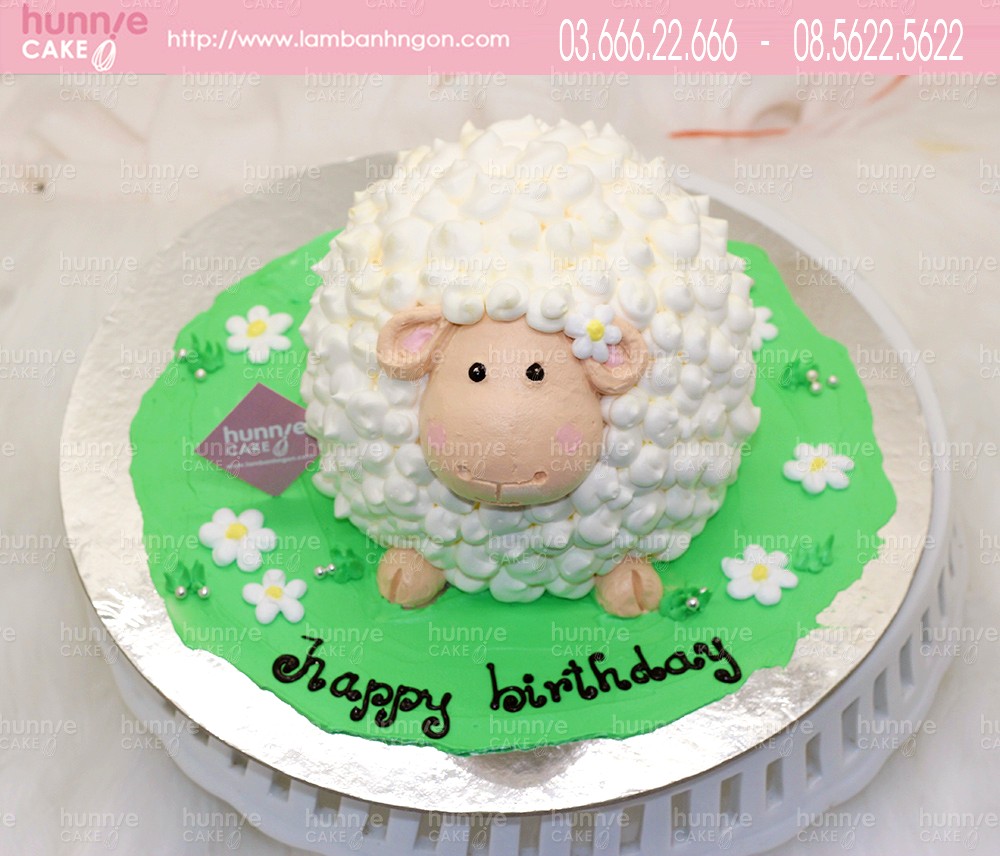 Bánh sinh nhật 3d con cừu ngố trong Shaun the Sheep đẹp 7459 ...