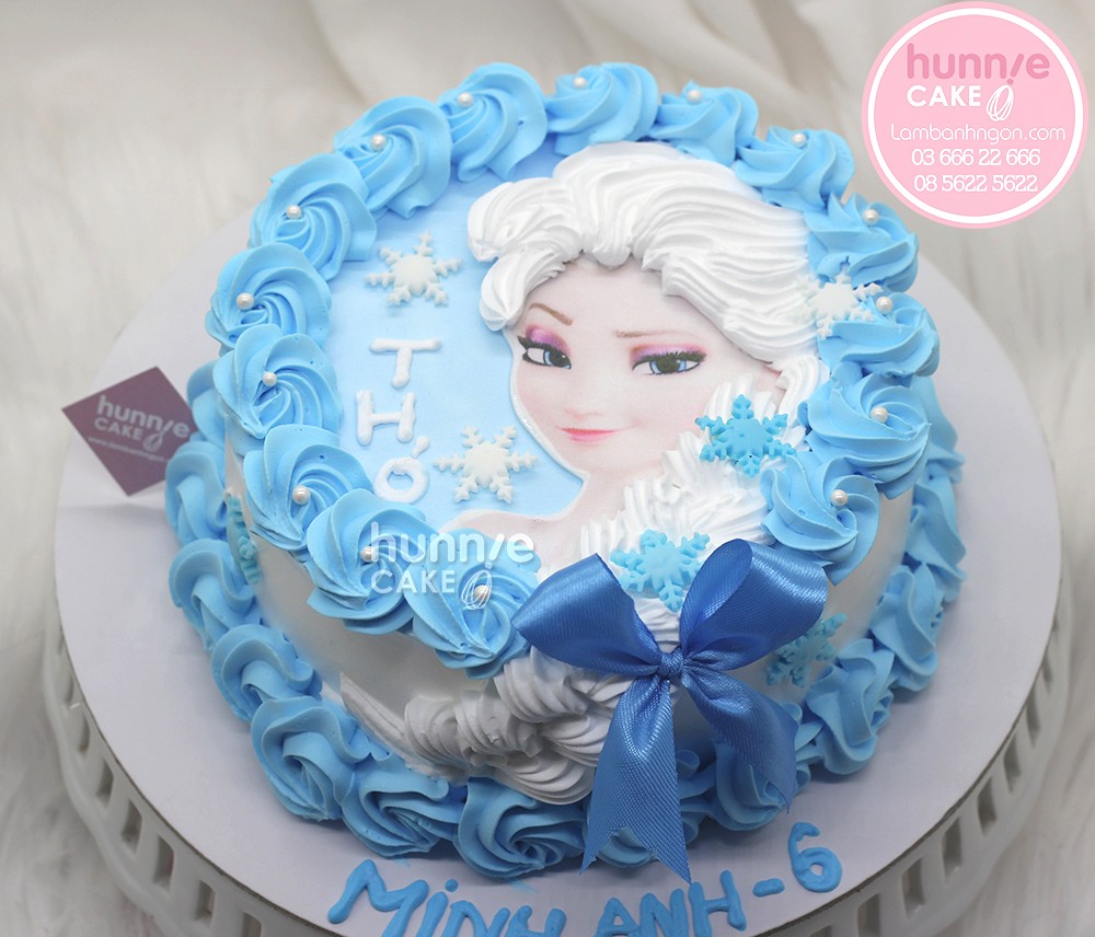 Bánh sinh nhật công chúa Elsa đẹp tặng bé gái 9021 - Bánh ngon đẹp