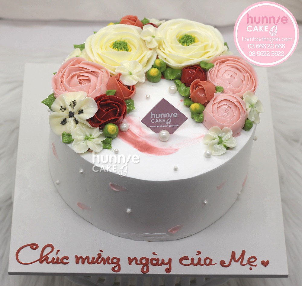 Bánh sinh nhật hoa hồng kem bơ  tạo hình 3D ấn tượng và độc đáo dành tặng bạn bè và người thân 9140 - Bánh ngon đẹp