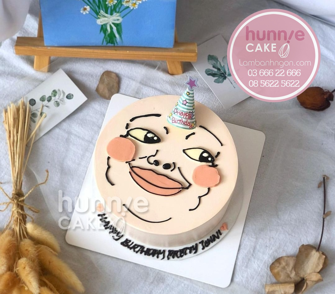 Bánh sinh nhật khuôn mặt troll bạn bè ngày sinh nhật 9644 - Bánh ngon đẹp