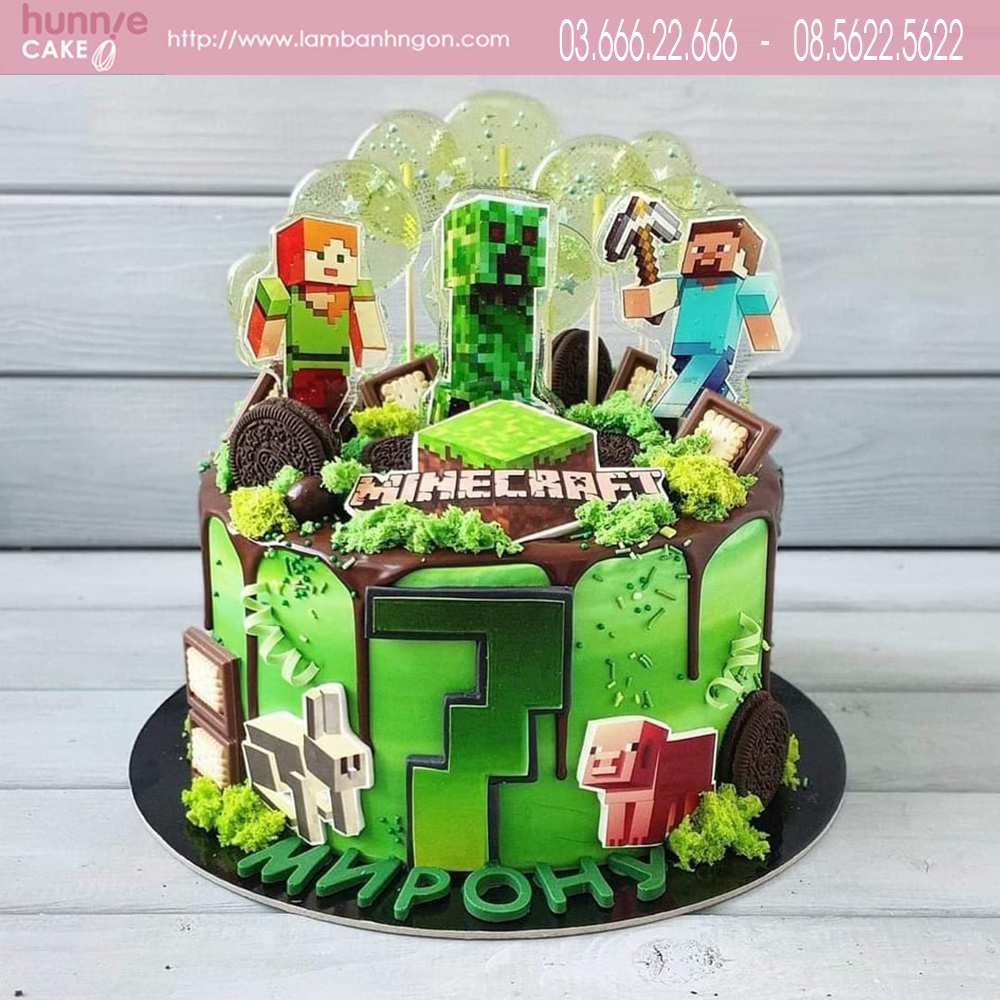 Bánh sinh nhật Minecraft đẹp ấn tượng Lambanhngoncom  YouTube