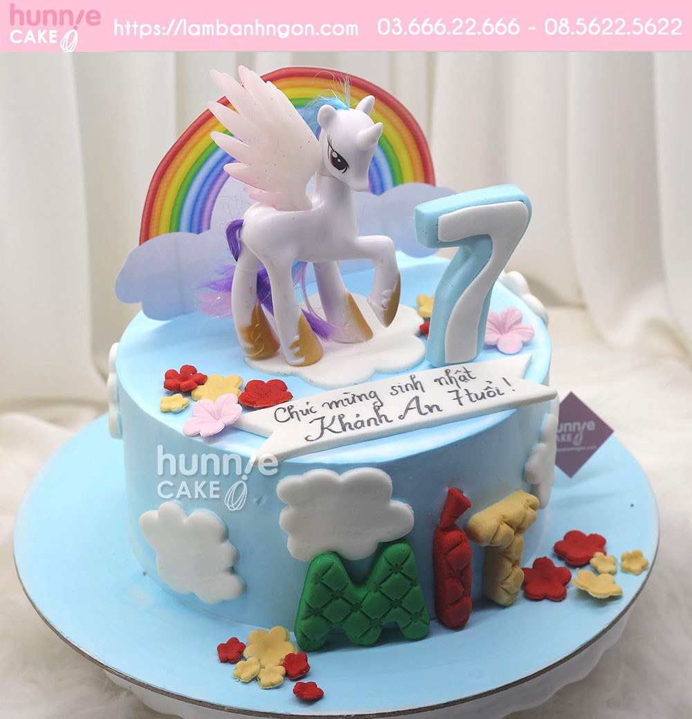 Bánh sinh nhật ngựa Pony, Công chúa Celestia xinh đẹp tặng bé gái 8356 - Bánh ngon đẹp