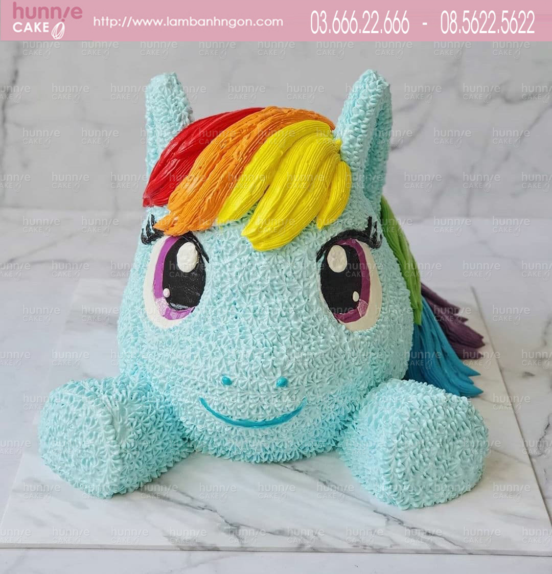 Bánh sinh nhật ngựa Pony Rainbow Dash độc đáo cho bé yêu của bạn 7052 - Bánh ngon đẹp