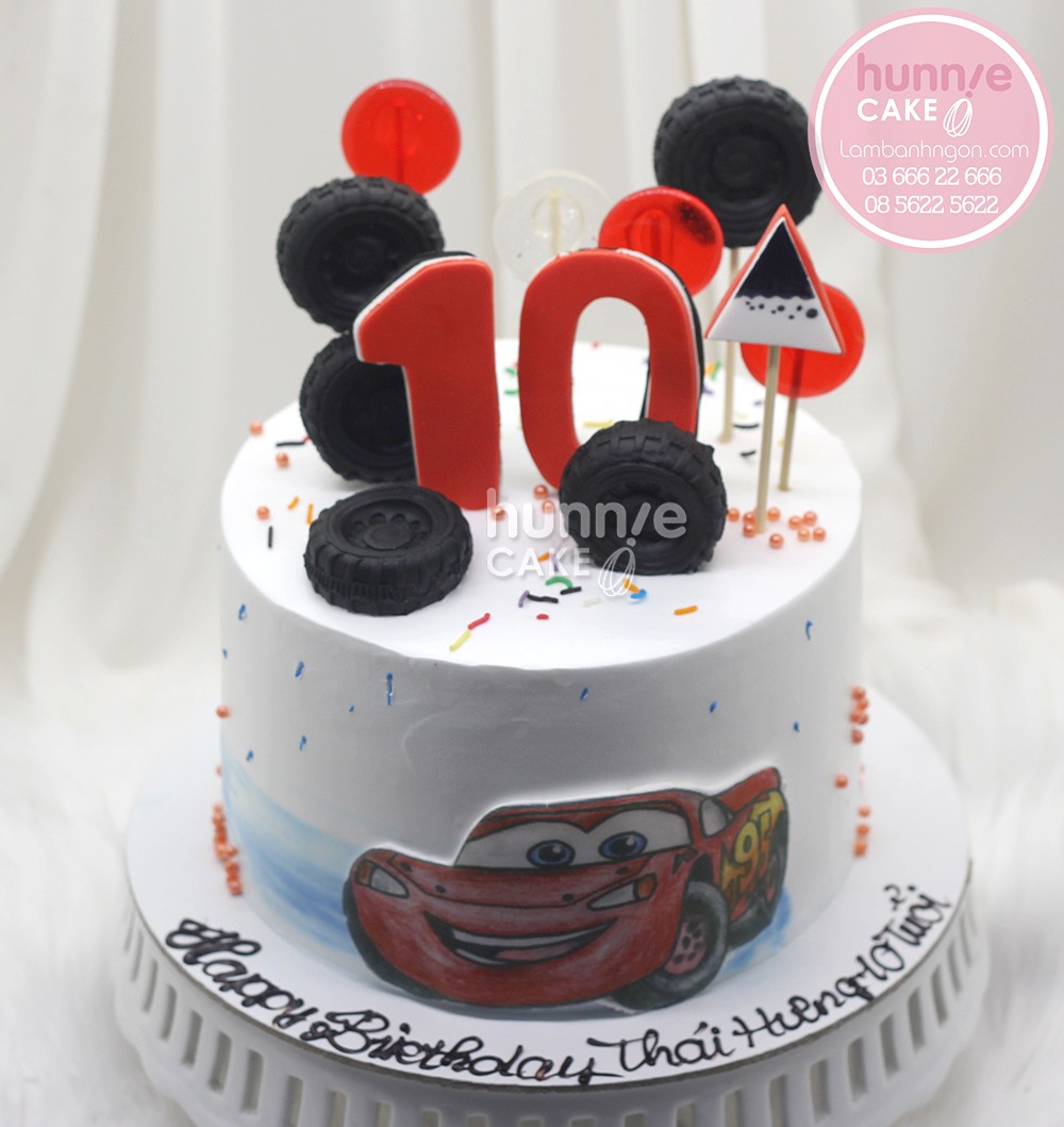 Bánh sinh nhật siêu xe đua McQueen tia chớp đỏ đẹp tặng bé trai 8930 - Bánh  sinh nhật, kỷ niệm