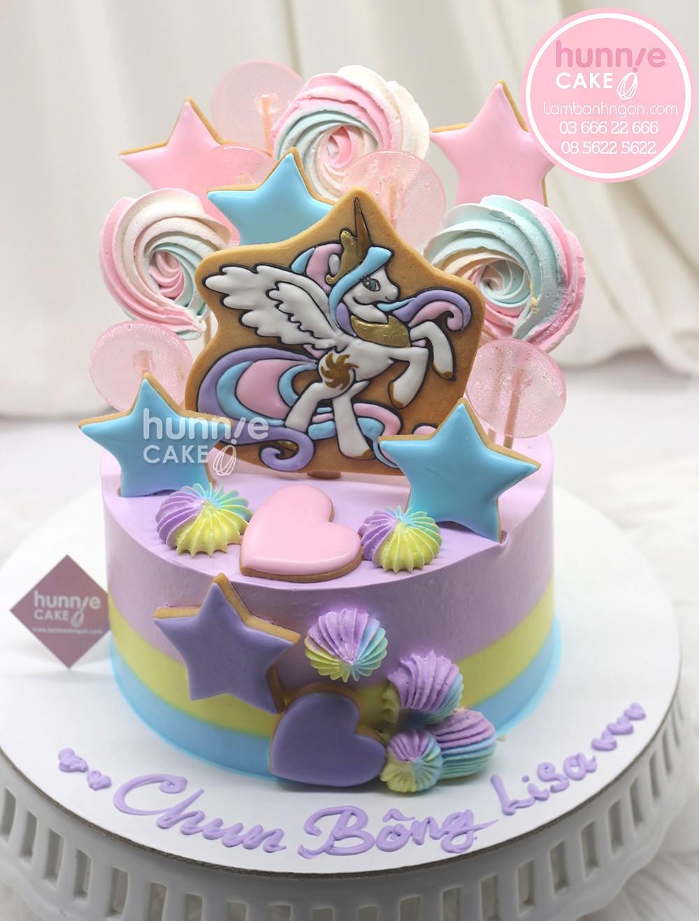 Bánh sinh nhật thế giới diệu kỳ của những chú ngựa kỳ lân Pony sắc màu 9247 - Bánh ngon đẹp