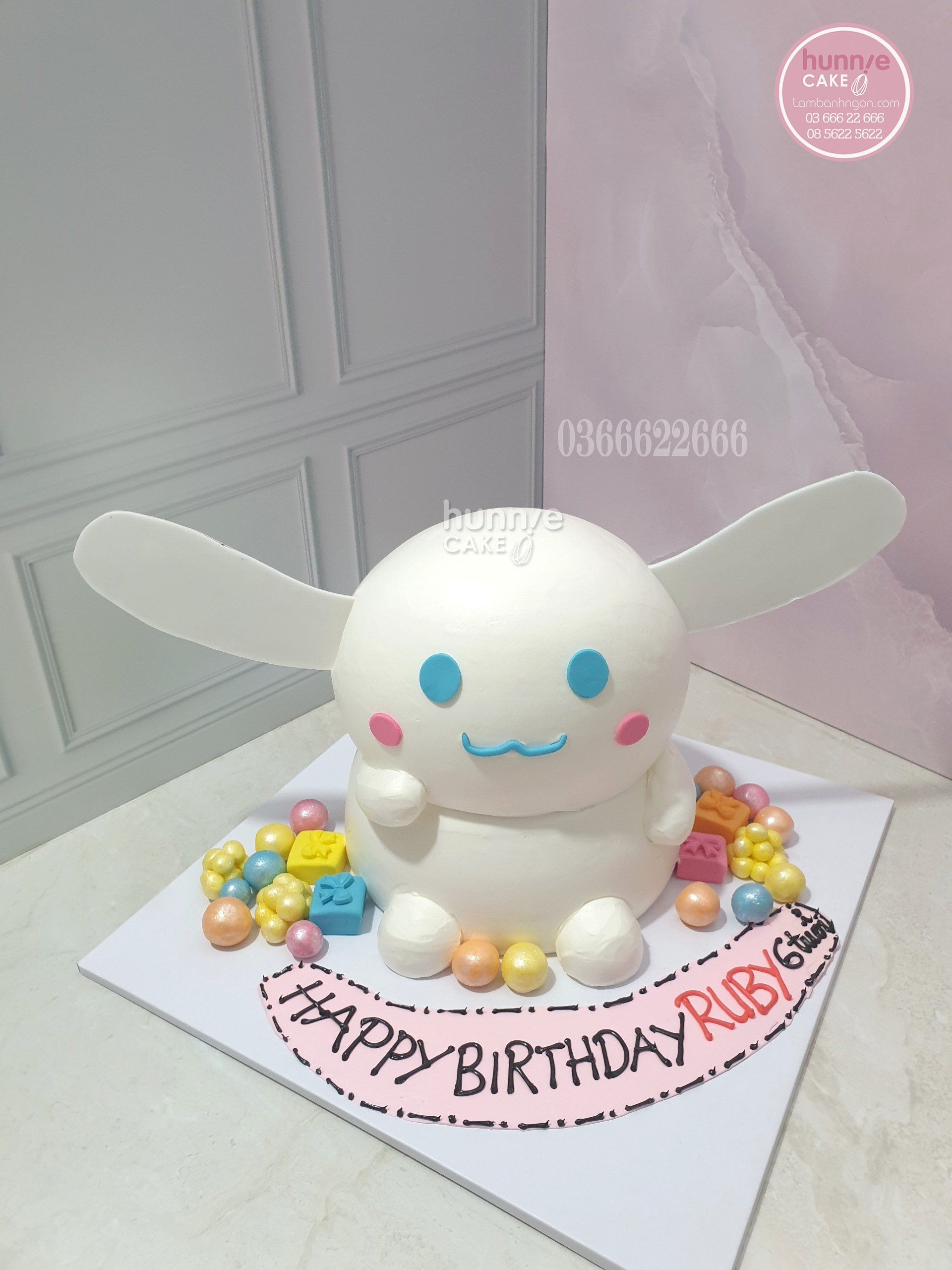 Bánh sinh nhật thỏ Cinnamoroll đẹp dễ thương tặng bé 10567 - Bánh ngon đẹp