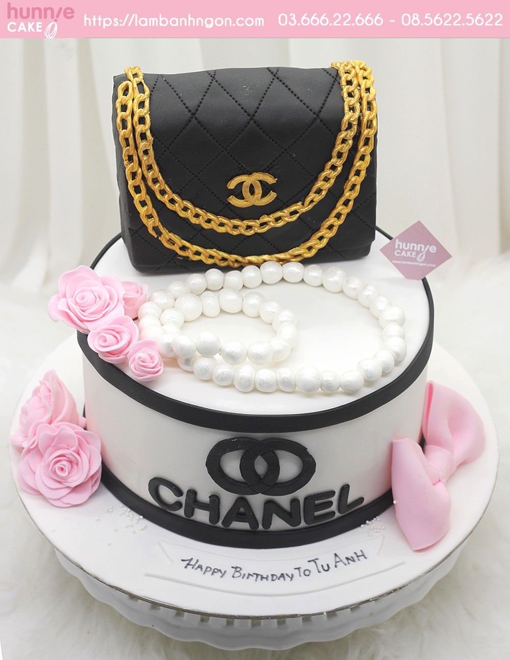 Bánh sinh nhật túi xách Chanel dành cho yêu nữ hàng hiệu. 8565 - Bánh ngon đẹp