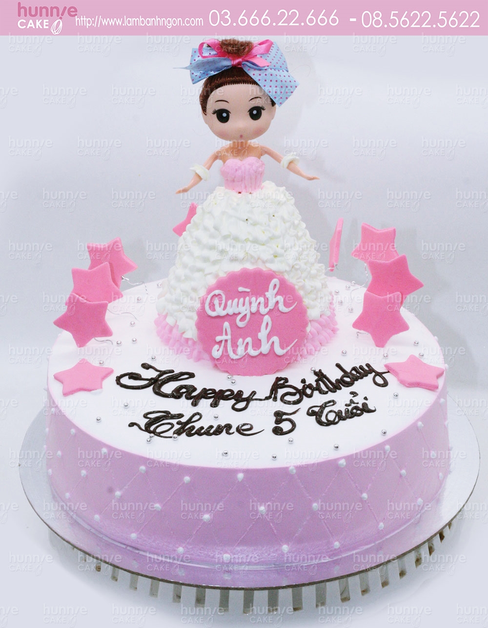 Trang trí bánh sinh nhật búp bê barbie cách điệu xinh xắn  YouTube