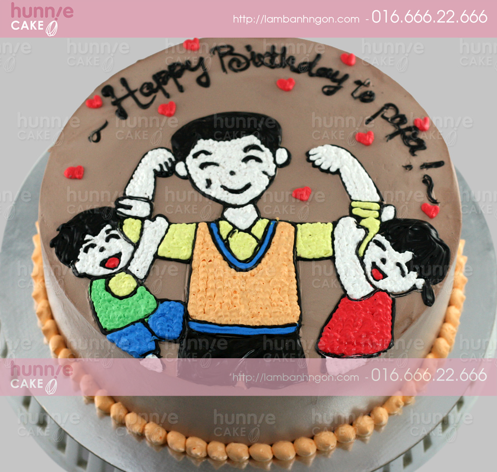 Bánh sinh nhật tặng cha  bố mẹ 594