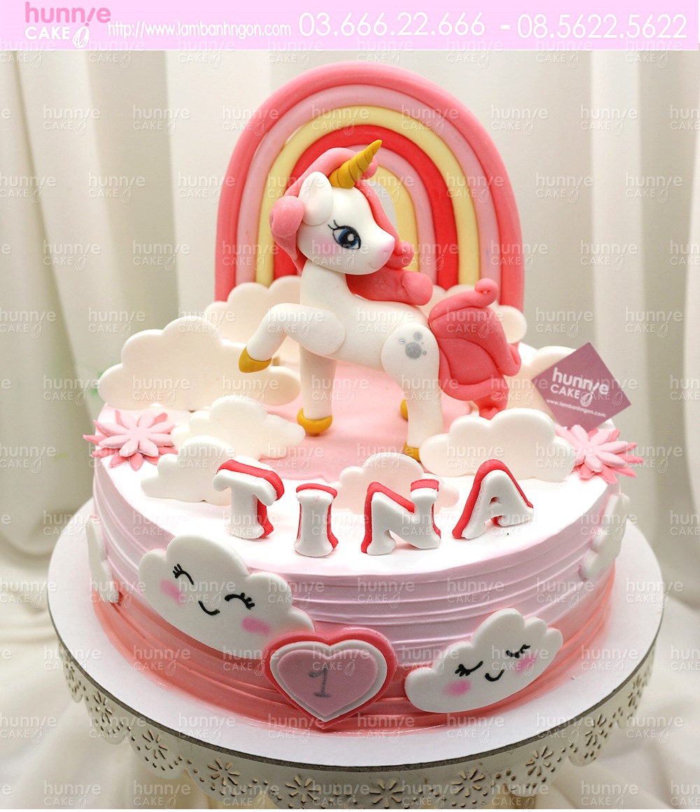 Bánh sinh nhật ngựa pony dễ thương cho bé gái tuổi ngọ MS 2D0259  Tiệm  Bánh Chon Chon