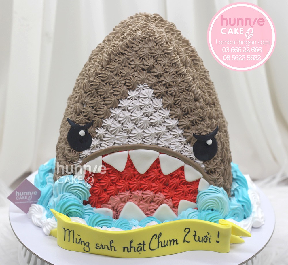 Bánh sinh nhật hình cá mập đáng yêu vô đối tặng sinh nhật ấn tượng của bé cưng 9263 - Bánh ngon đẹp