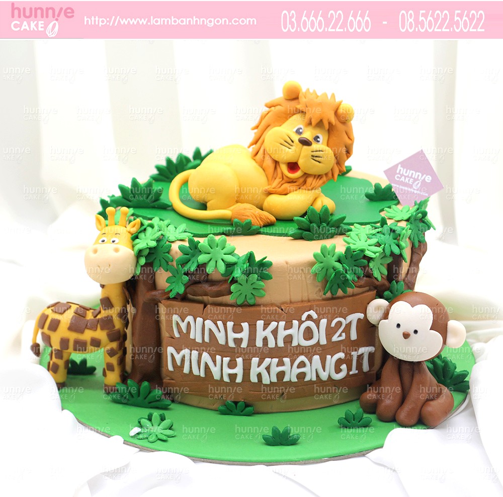 Bánh sinh nhật sư tử chúa tể sơn lâm mạnh mẽ tặng sinh nhật bé ...