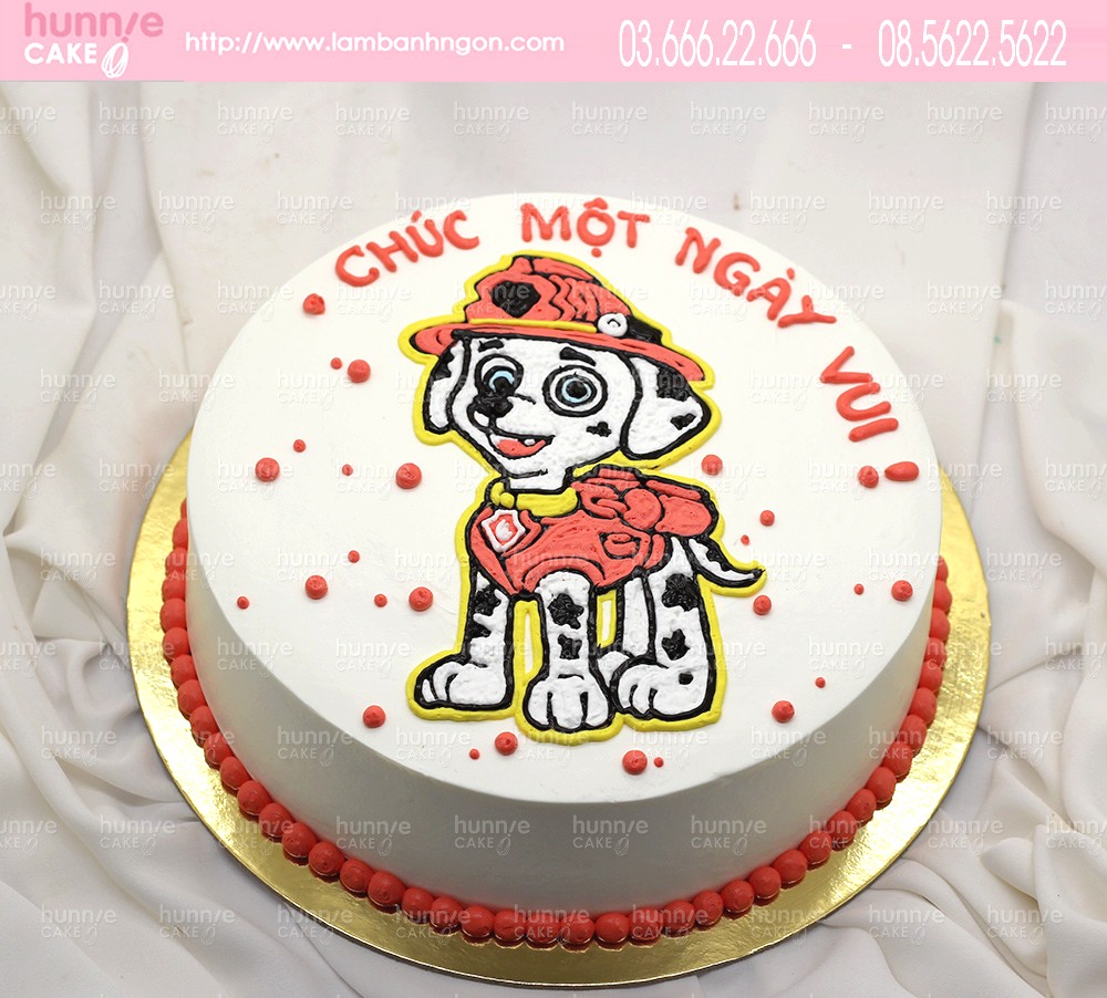Bánh sinh nhật Chó cứu hộ Paw Patrol Marshall đẹp tặng sinh nhật bé 6582 - Bánh ngon đẹp