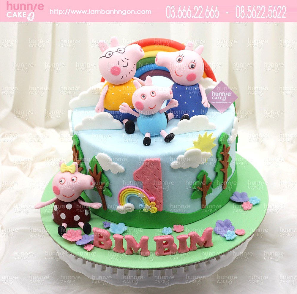 Mách mẹ 4 mẫu bánh sinh nhật dành cho các fan nhí của chú lợn Peppa