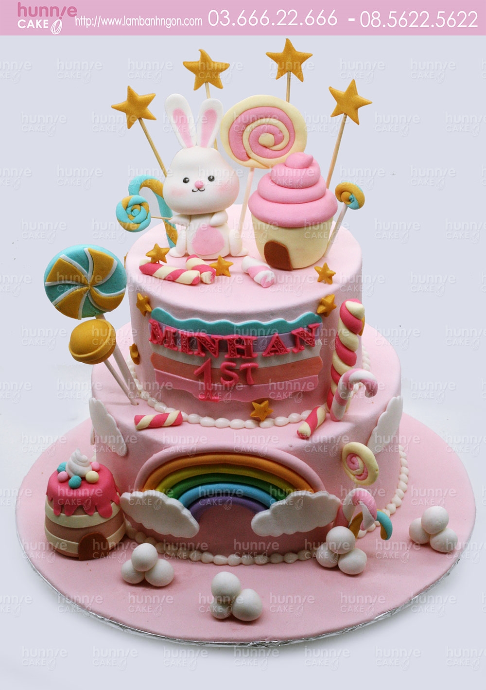 20+ mẫu bánh sinh nhật Hello Kitty màu hồng dễ thương