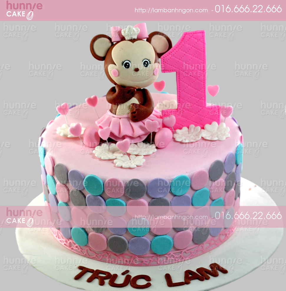 Bánh sinh nhật hình khỉ dành tặng cho bé trai MS 2D-0040 - Tiệm Bánh Chon  Chon