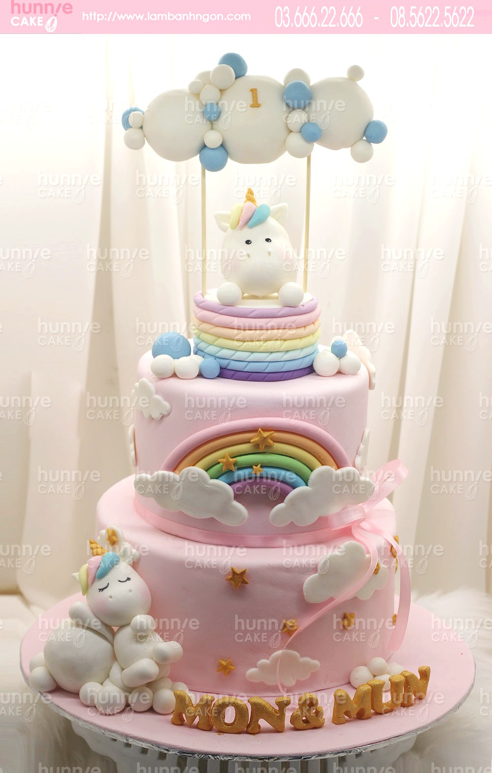 Bánh sinh nhật ngựa unicorn đẹp ấn tượng dành tặng sinh nhật bé gái 7183 - Bánh ngon đẹp