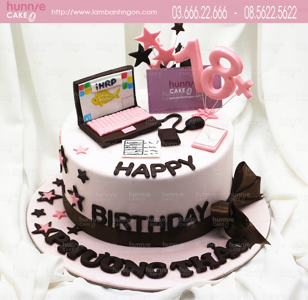 Bánh gato sinh nhật hình máy tính độc đáo tặng sinh nhật bạn gái ...