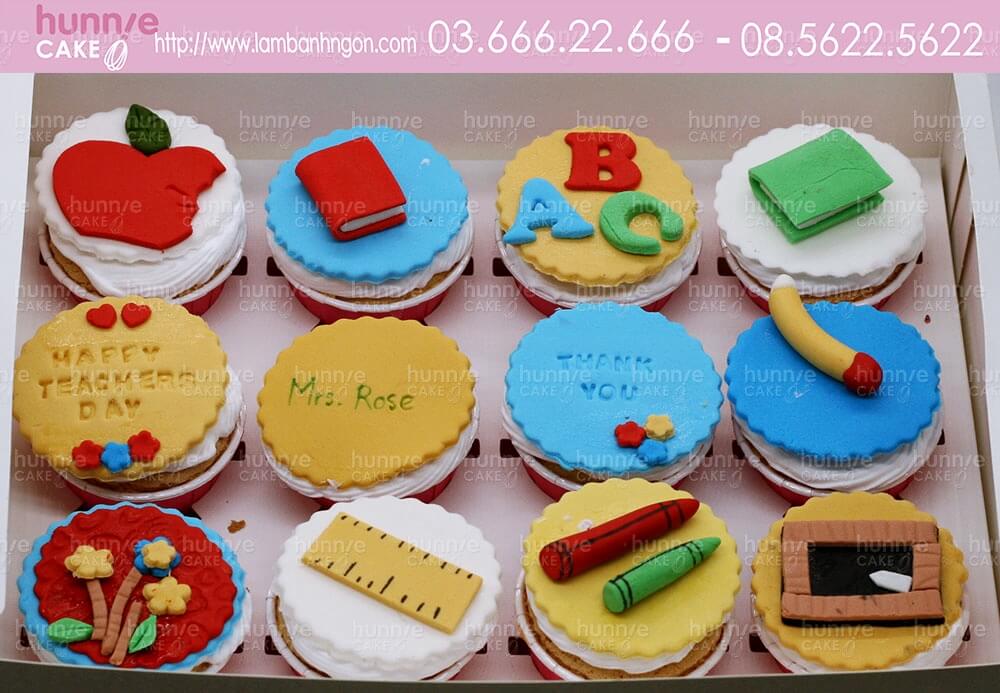 Cupcake sinh nhật tặng thầy cô giáo nhân ngày nhà giáo Việt Nam 6362 - Bánh ngon đẹp