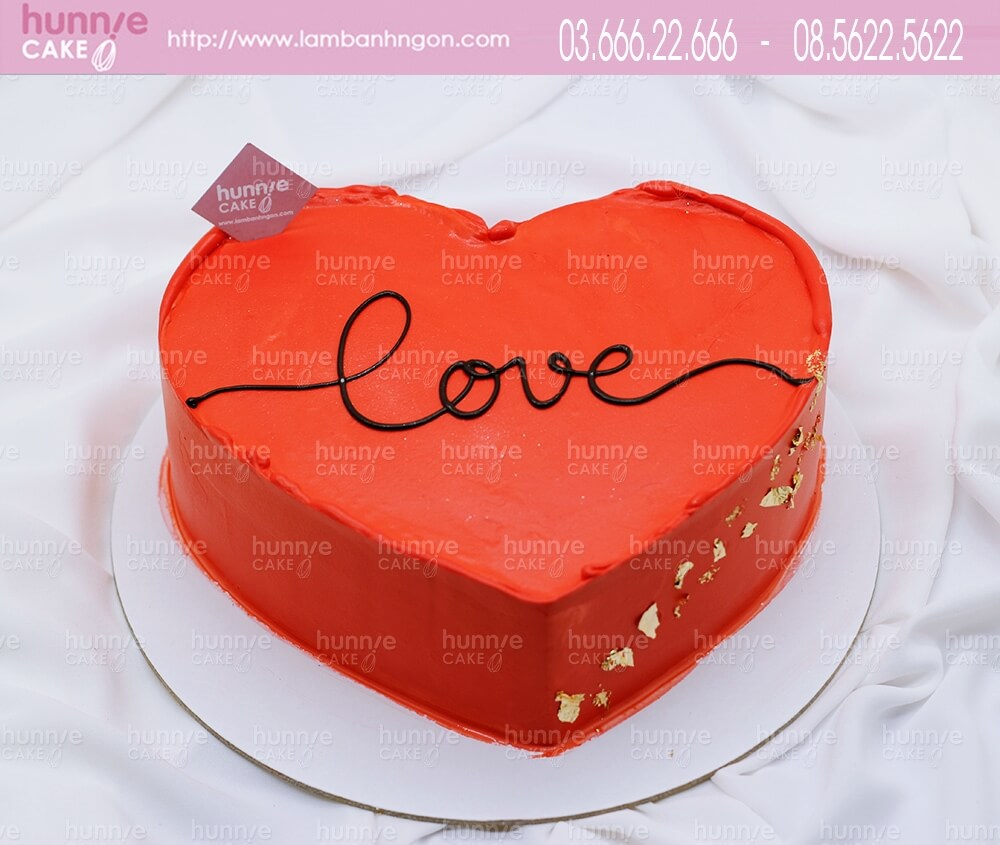 6 mẫu bánh sinh nhật hình trái tim đẹp đốn tim nhiều người
