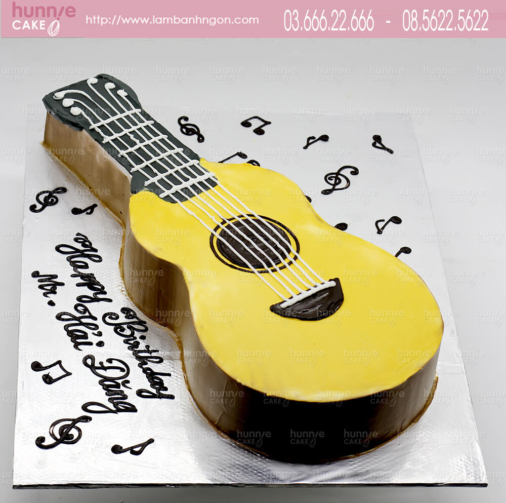 Bánh sinh nhật đàn guitar đẹp tặng người yêu âm nhạc 6206 - Bánh ...