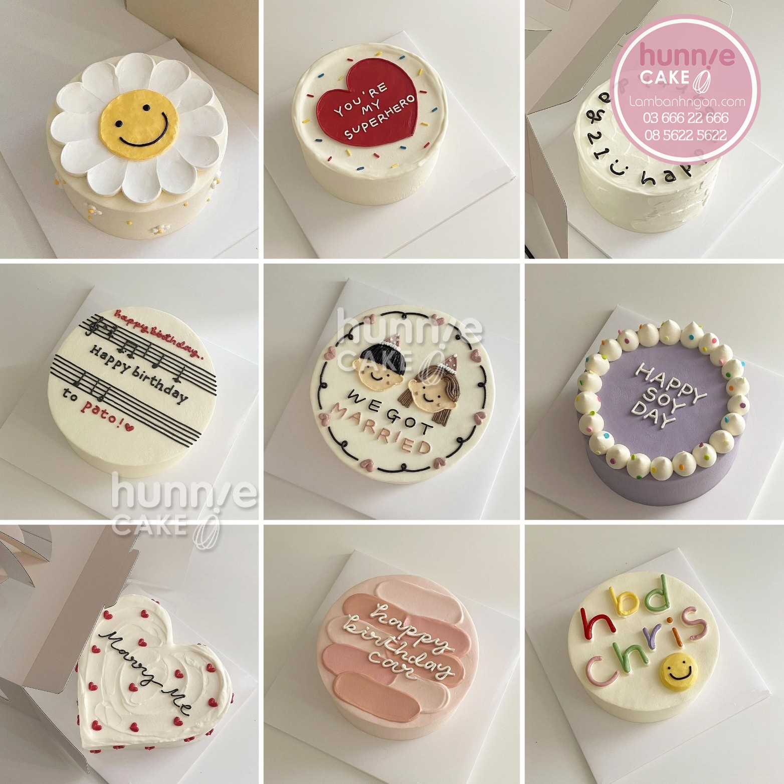 Những mẫu bánh gato bánh sinh nhật Hàn Quốc đơn giản cho anh chị em