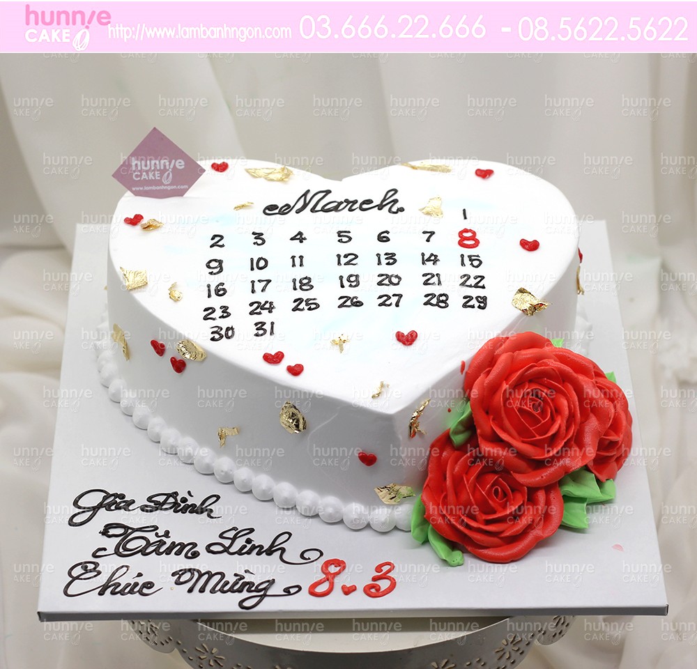 Bánh sinh nhật vẽ lịch BKS94
