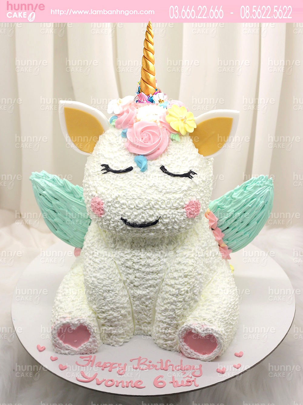 Bánh sinh nhật kỳ lân ngựa unicorn đẹp ấn tượng tặng sinh nhật bé 7185 - Bánh ngon đẹp