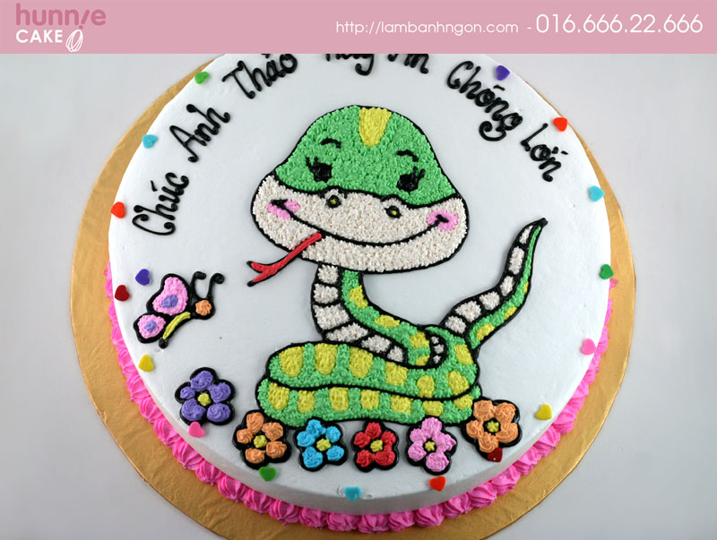Bánh bé rắn hổ mang đáng yêu 1050 - Bánh sinh nhật, kỷ niệm