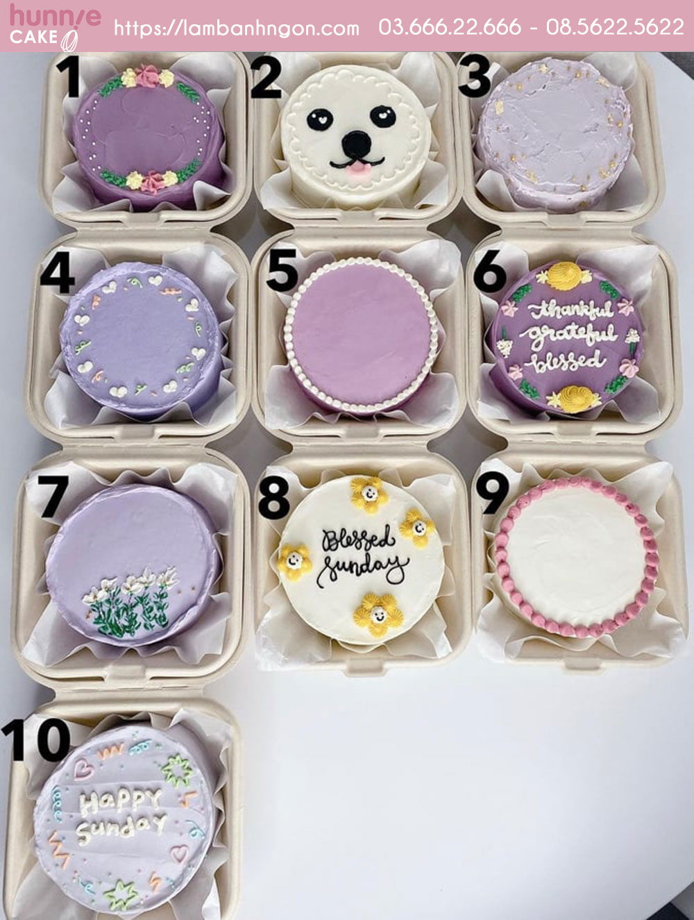 Tổng hợp mẫu bánh mini cute - bento cake - Tiệm bánh MiaCake Đà Nẵng