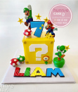 Bánh sinh nhật Smash Bros Mario đẹp tặng bé
