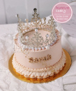 Bánh sinh nhật hình vương miện công chúa, hoa hậu đẹp nhất, dễ thương nhất