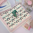 Bánh sinh nhật chia miếng vẽ hình cô giáo và học sinh tổng kết cuối năm