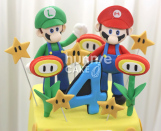 Bánh fondant sinh nhật Mario